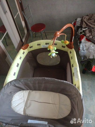 Детская кровать манеж с матрасом