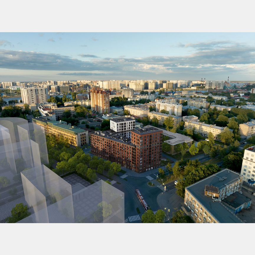 1-к. квартира, 45 м², 10/12 эт.