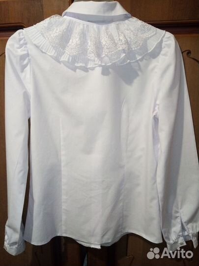 Блузка школьная белая 164