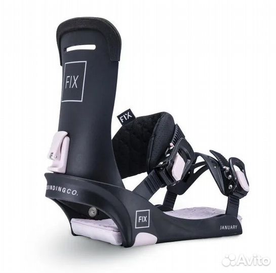 Крепления для сноуборда Fix January Pink р S/M