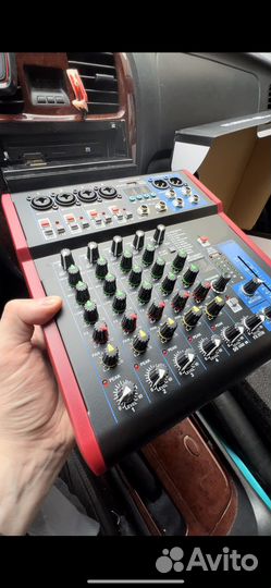 Микшерный пульт 6 каналов FX + USB + bluetooth