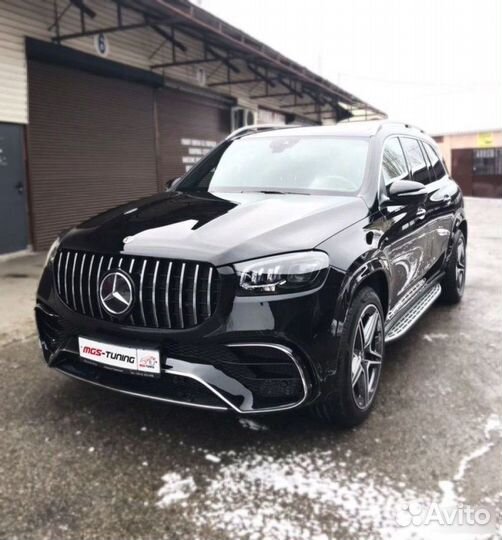 Передний бампер на Mercedes GLS X167 стиль 63 AMG