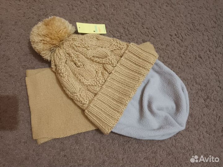 Шапка с шарфом Новый комплект