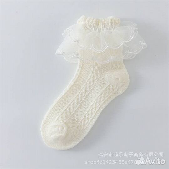 Носки детские для девочки с рюшами