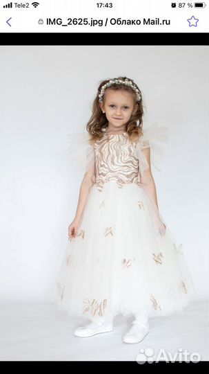 Платье на выпускной в детский сад 116