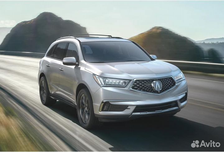 Коврики ворс для Acura MDX 3 рест. Велюр. Комплект