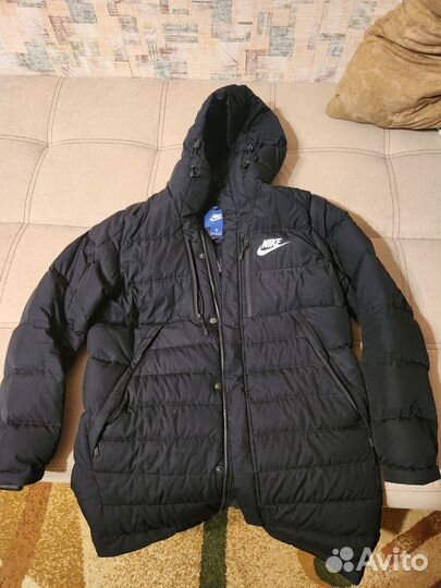 Пуховик мужской длинный nike оригинал