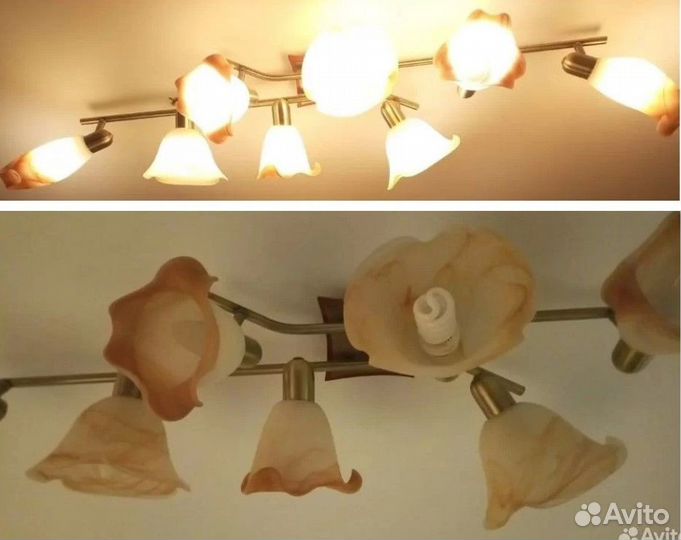 Люстра потолоч/настен., Абажуры, Подсветка