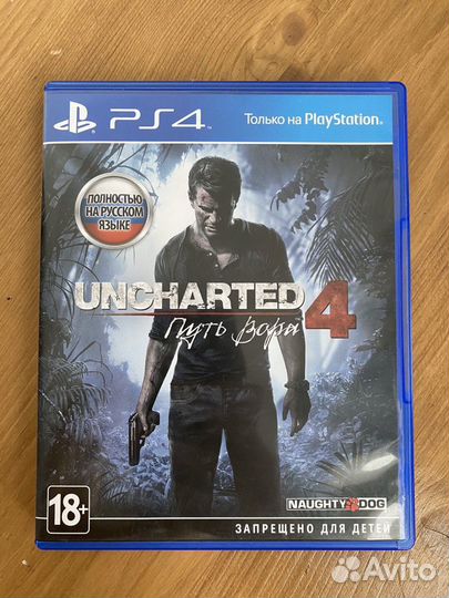 Диск Uncharted 4: Путь вора для PlayStation 4/5