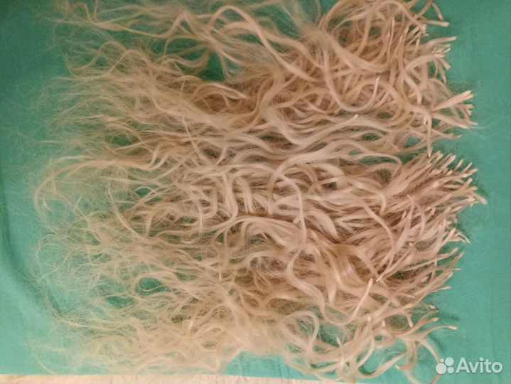 Волосы натуральные блонд