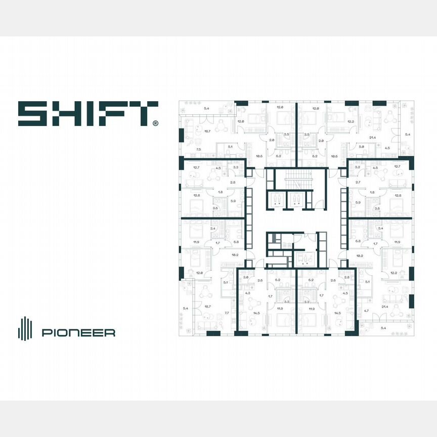3-к. квартира, 83 м², 7/18 эт.