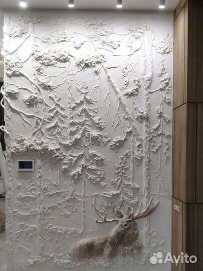 Барельефы, рельефные картины, архитектурный бетон