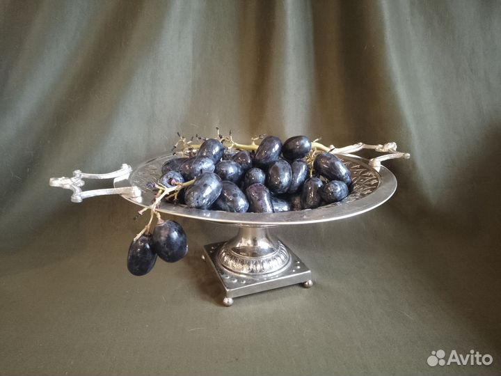 Фруктовница, чайник серебрение. Северная Европа