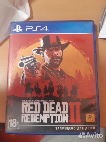 Диски на ps4 red dead redemption 2