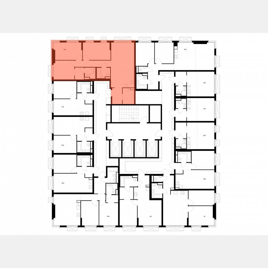 3-к. квартира, 83,8 м², 20/26 эт.