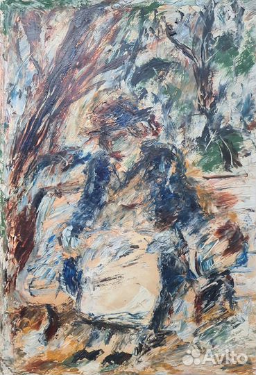 Нисенбаум Леон 1925-2000, Женщина на лавочке