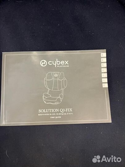 Детское автокресло 15 до 36 кг cybex solution