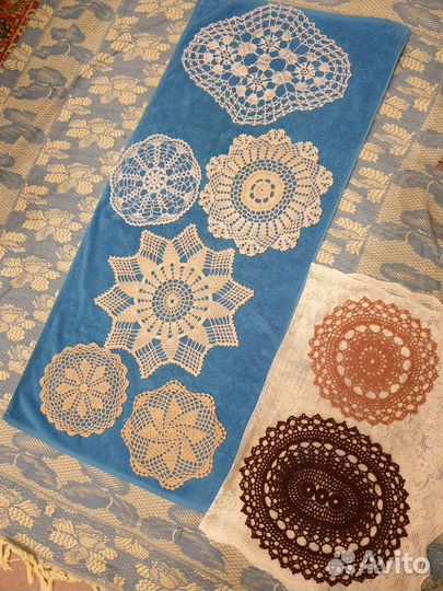 Винтаж салфетки вязаные ручная работа