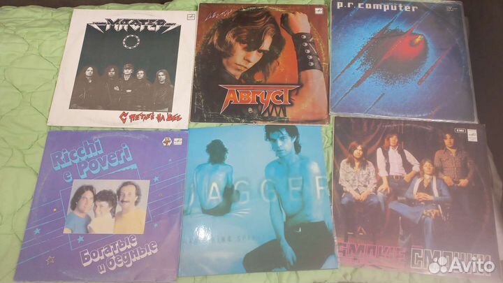 Виниловые пластинки русский рок, зарубежный