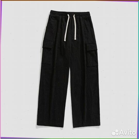 Карго брюки широкие (Premium качество)