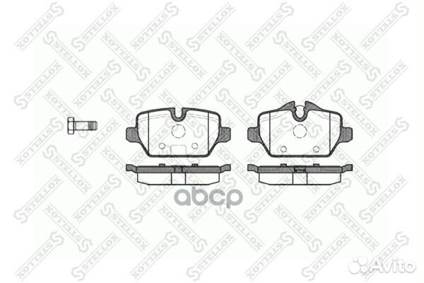 Колодки тормозные BMW E87 1.6I/1.8D 04- задн. 1