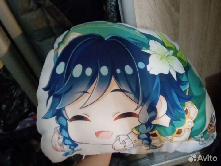 Подушка, фигурная подушка, Венти, genshin impact