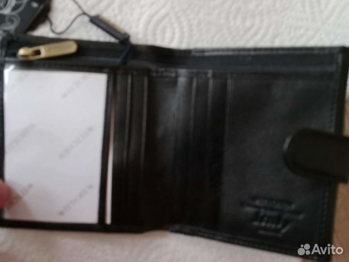 Мужское кожаное портмоне ручной работы
