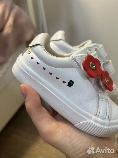 Кеды белые детские