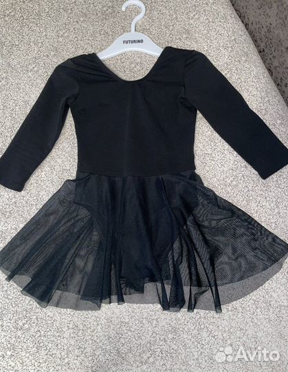 Гимнастический купальник с юбкой