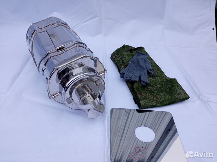 Печь буржуйка Кабанчик на 15 л. с решетками