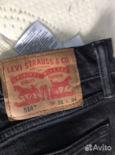 Джинсы мужские черные Levis