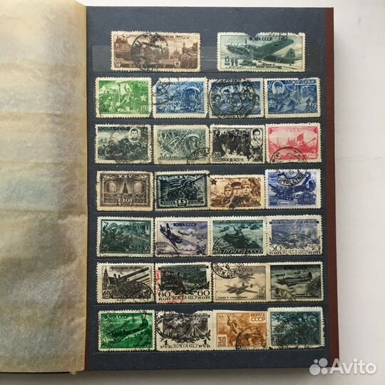 Альбом с 196 марками СССР 1925-1947 годов