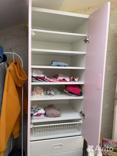 Шкаф и комод икеа фритидс стува розовый