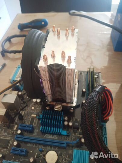 Башня для процессора,кулер 4 трубки