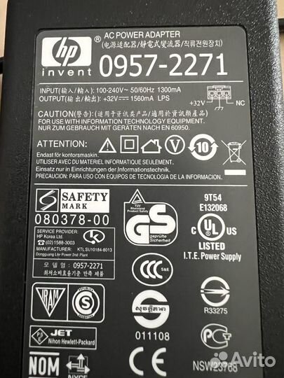 Блок питания для принтера HP Deskjet 0957-2271