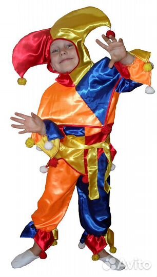 Костюм Петрушки, Скомароха, собачка, енот, лиса