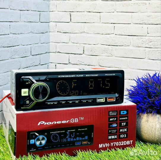 Магнитола pioneer 1din с bluetooth