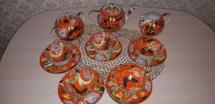 Чайный сервиз СССР Золотой олень. Дулево