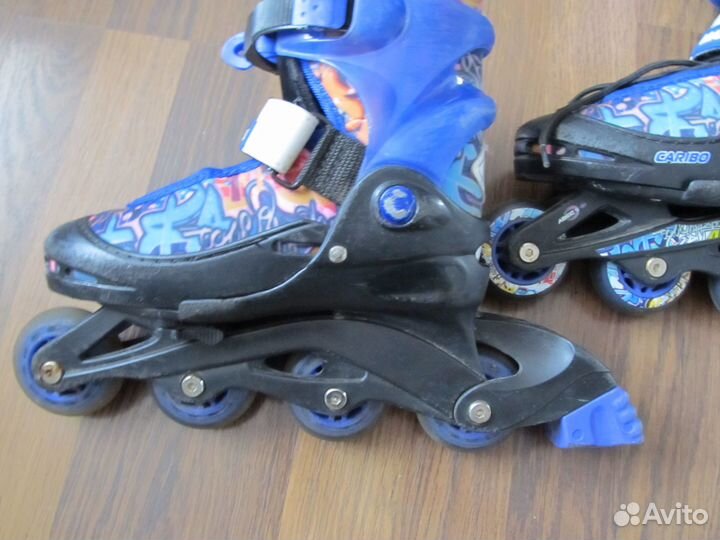 Ролики раздвижные с комплектом защиты 31-34