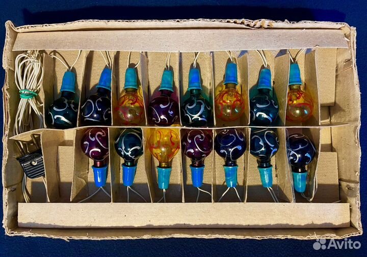 Гирлянда расписные шары