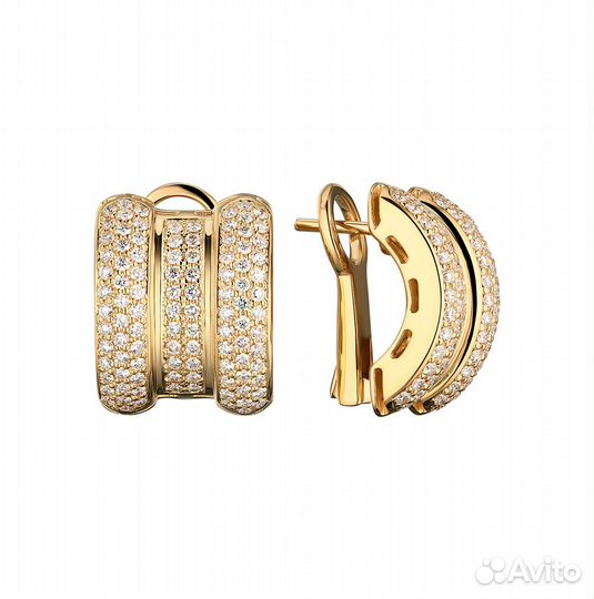 Серьги Chopard La Strada Yellow Gold & Diamonds 84