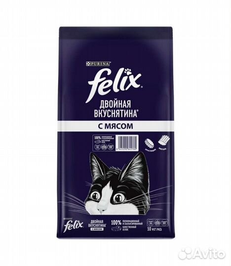 Сухой корм Felix для кошек 10 кг