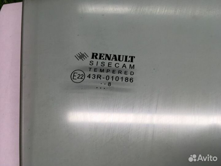 Стекло двери передней правой Renault Logan 2