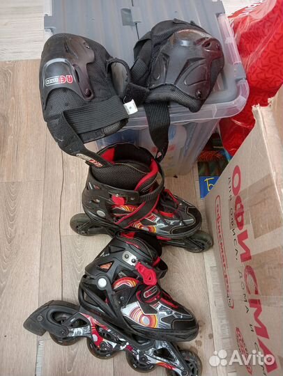 Роликовые коньки детские раздвижные