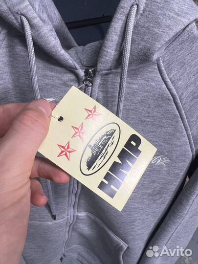 Зип худи Corteiz серый