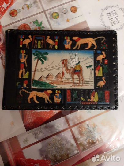 Фотоальбом кожаный