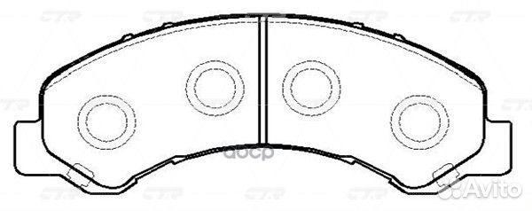 Колодки тормозные, передние (Старый ckis5) GK04
