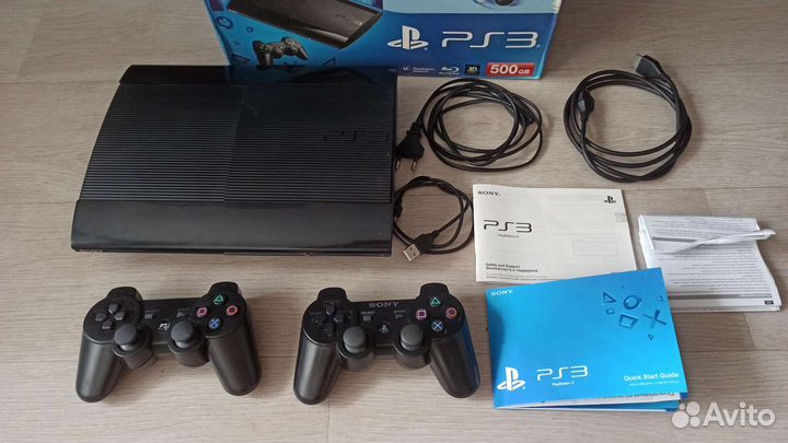 PS3 Slim 500gb более 100 игр