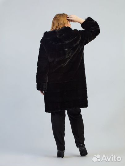 Шуба норковая б/у Багира 52 р с кап. Трансформер
