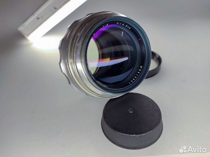 Объектив Юпитер-9 белый 1:2 F8,5см, кмз, 1959г